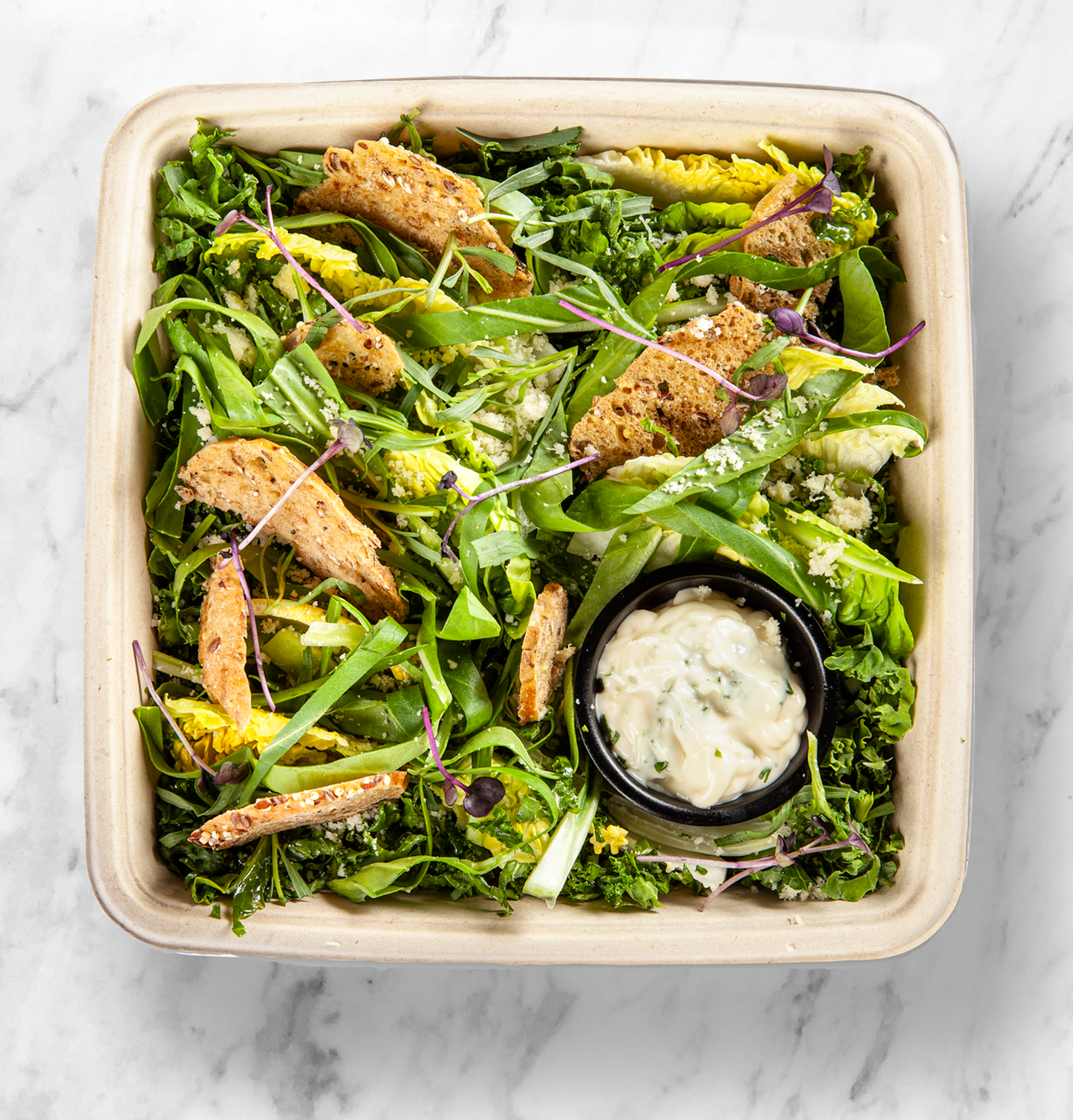 Caesar Salad with Love Food Dressing - Buffet