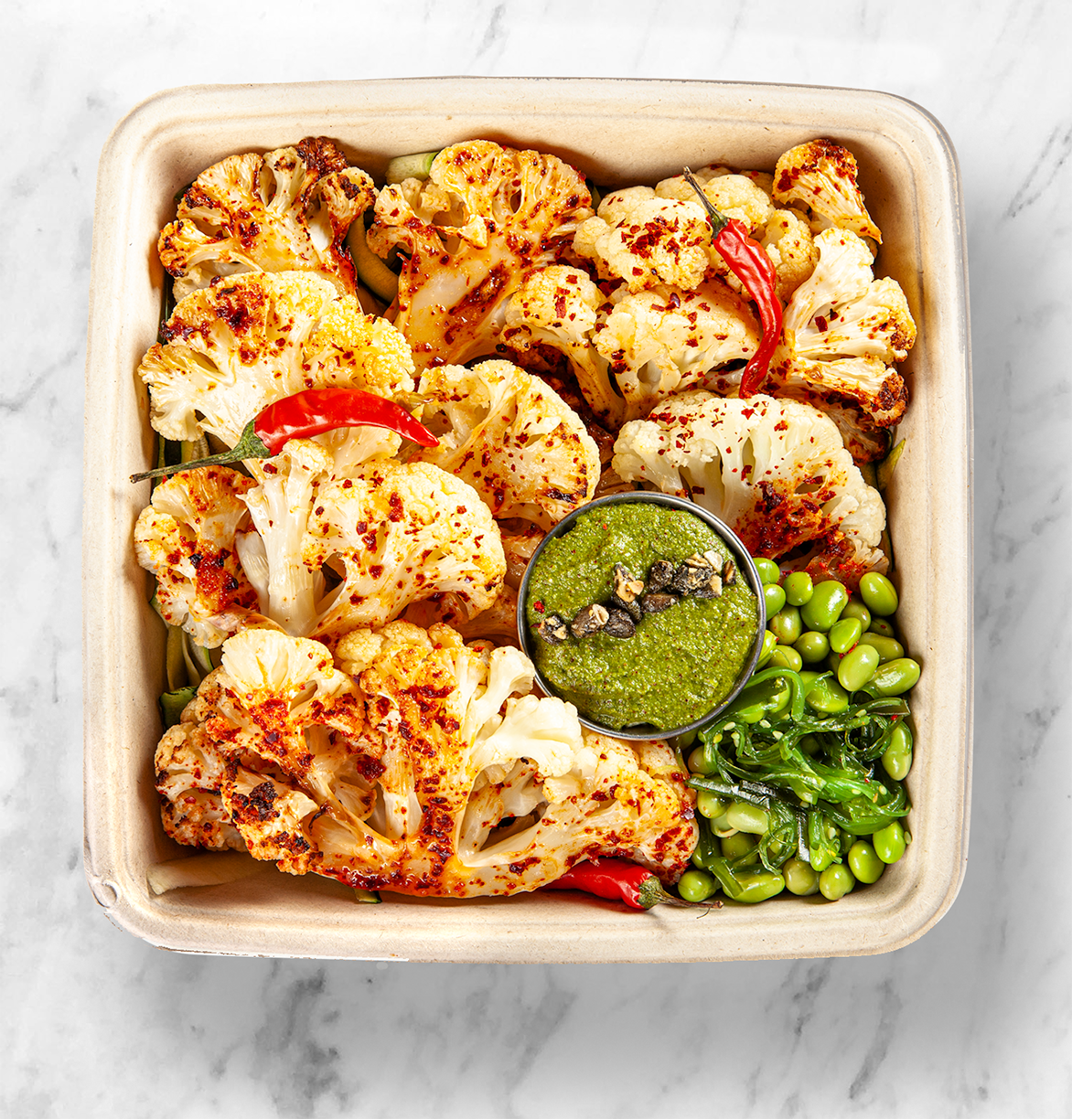 Spiced Cauliflower with Legumes - Buffet