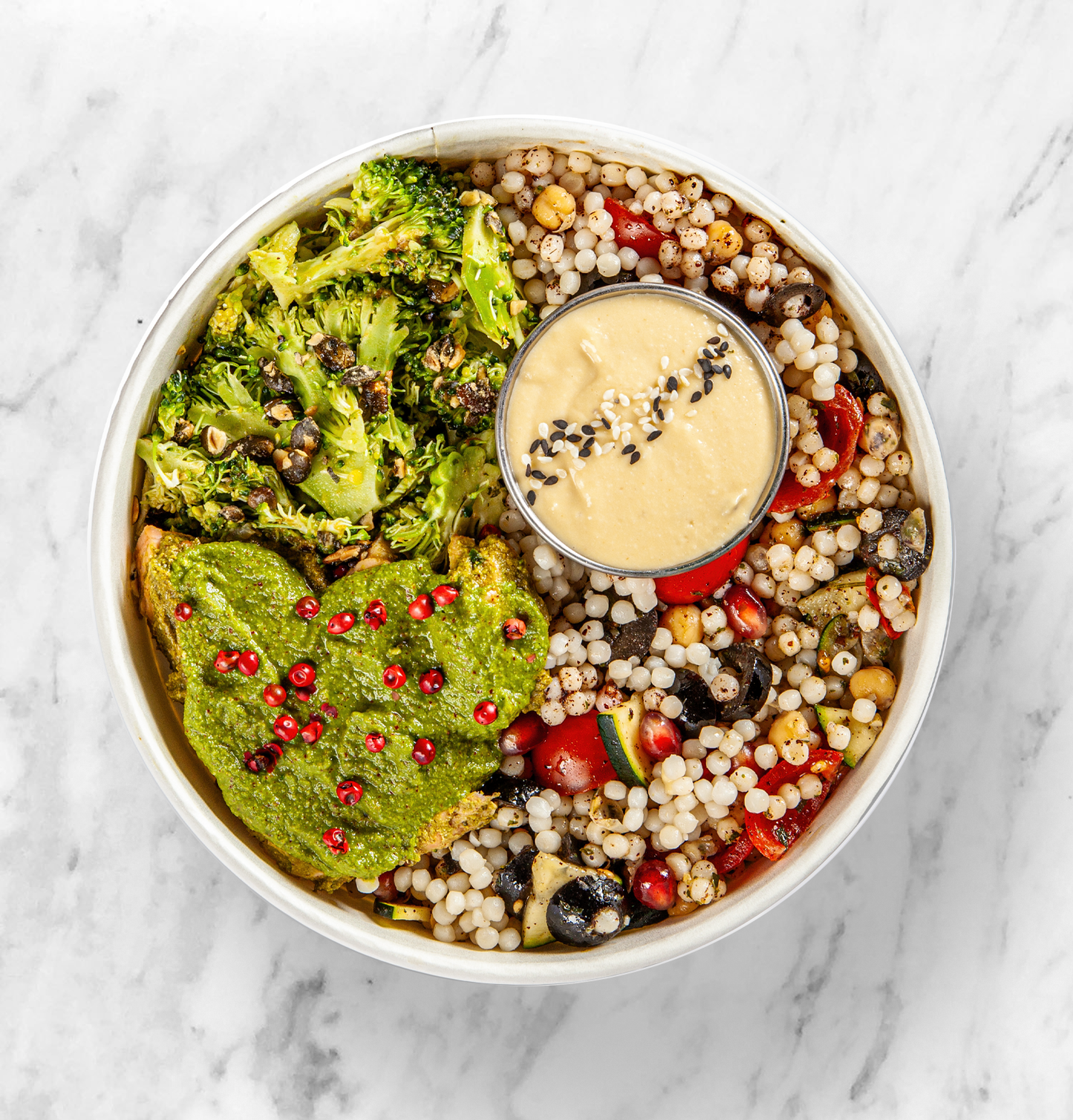 Salmon and Bulgur Wheat Salad Meal Pot