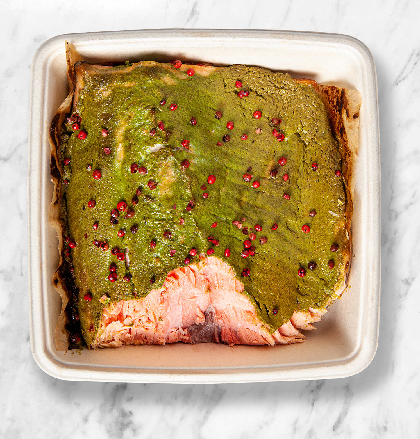 Basil & peppercorn salmon - Hot Buffet