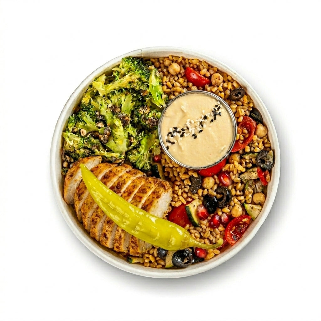 Shawarma Chicken & Bulgur Wheat Salad Meal Pot